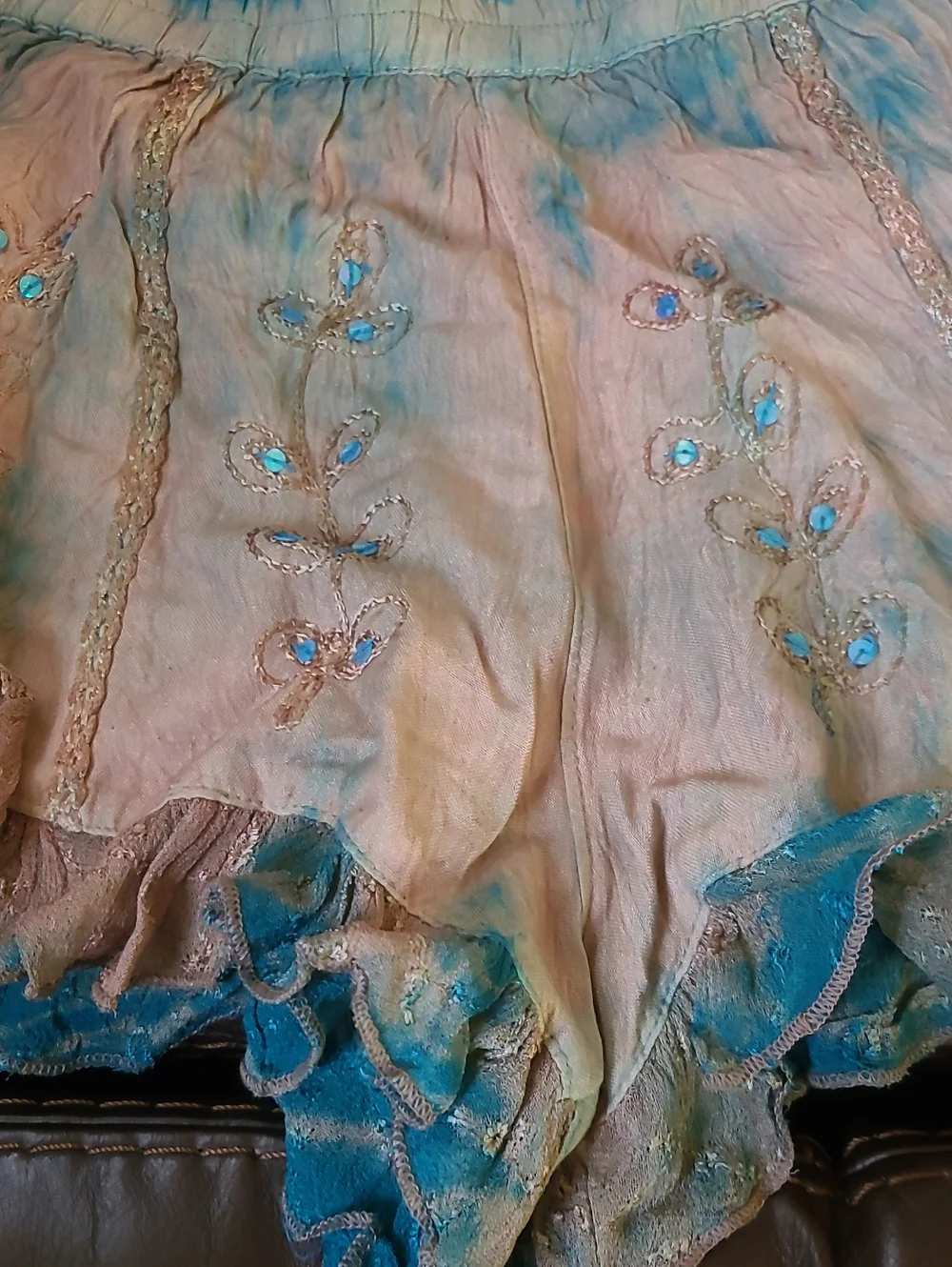Raga Size Small Tide Tied Sequin Shorts New With Tags